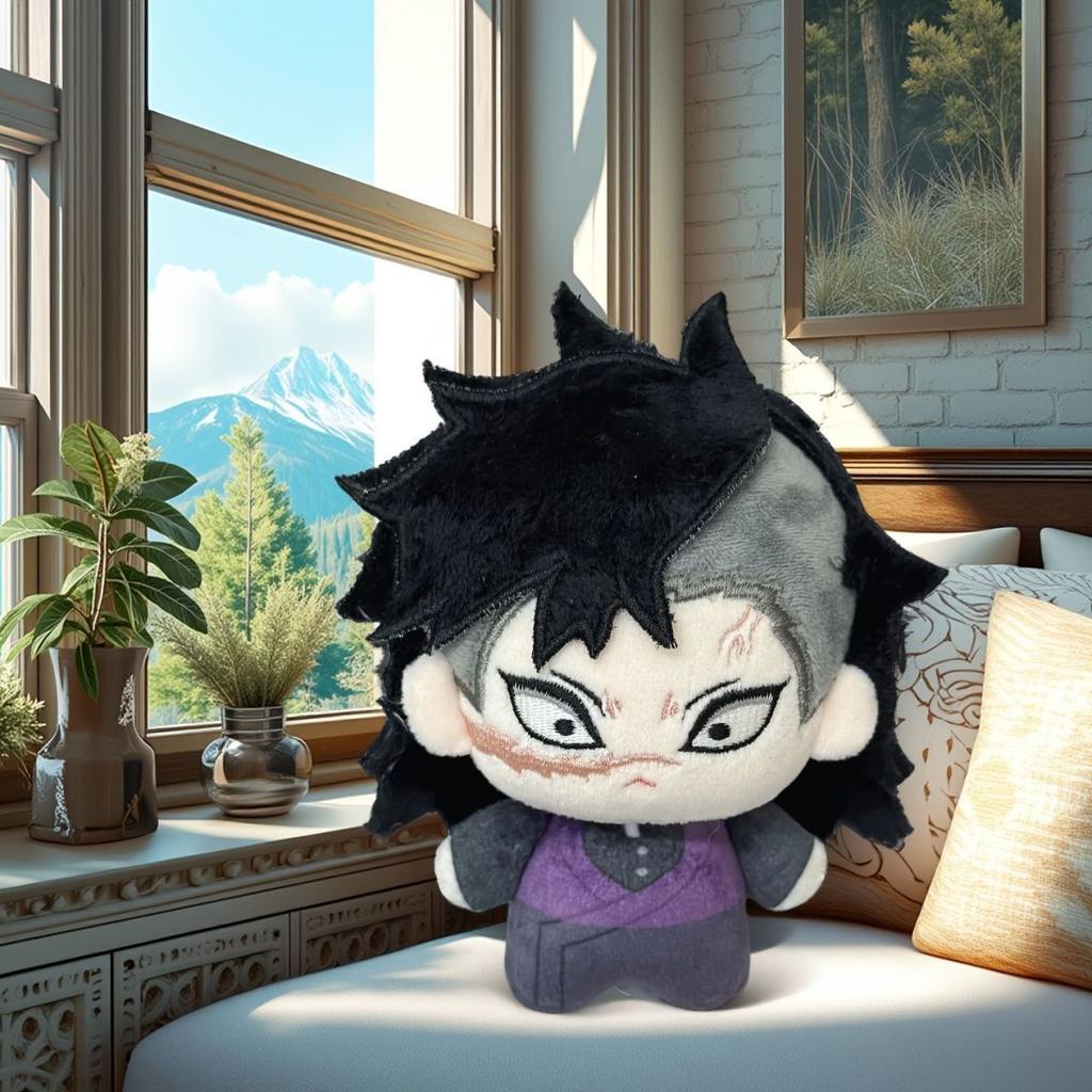 10cm Anime Demon Slayer Kimetsu No Yaiba Plush Kamado Tanjiro Agatsuma Zenitsu Hashibira Inosuke Tomioka Giyuu Pendant Doll Toys