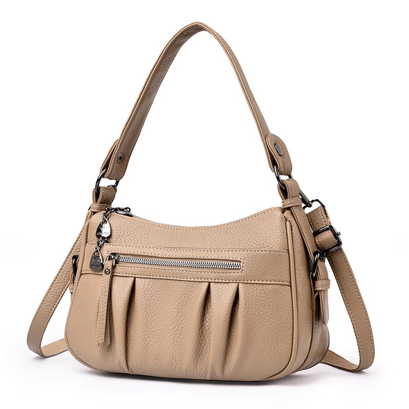 Высококачественная женская сумка кроссбоди из мягкой ПУ кожи, Модная женская сумка через плечо, Подходит для повседневного использования, Шопинга, Поездок на работу