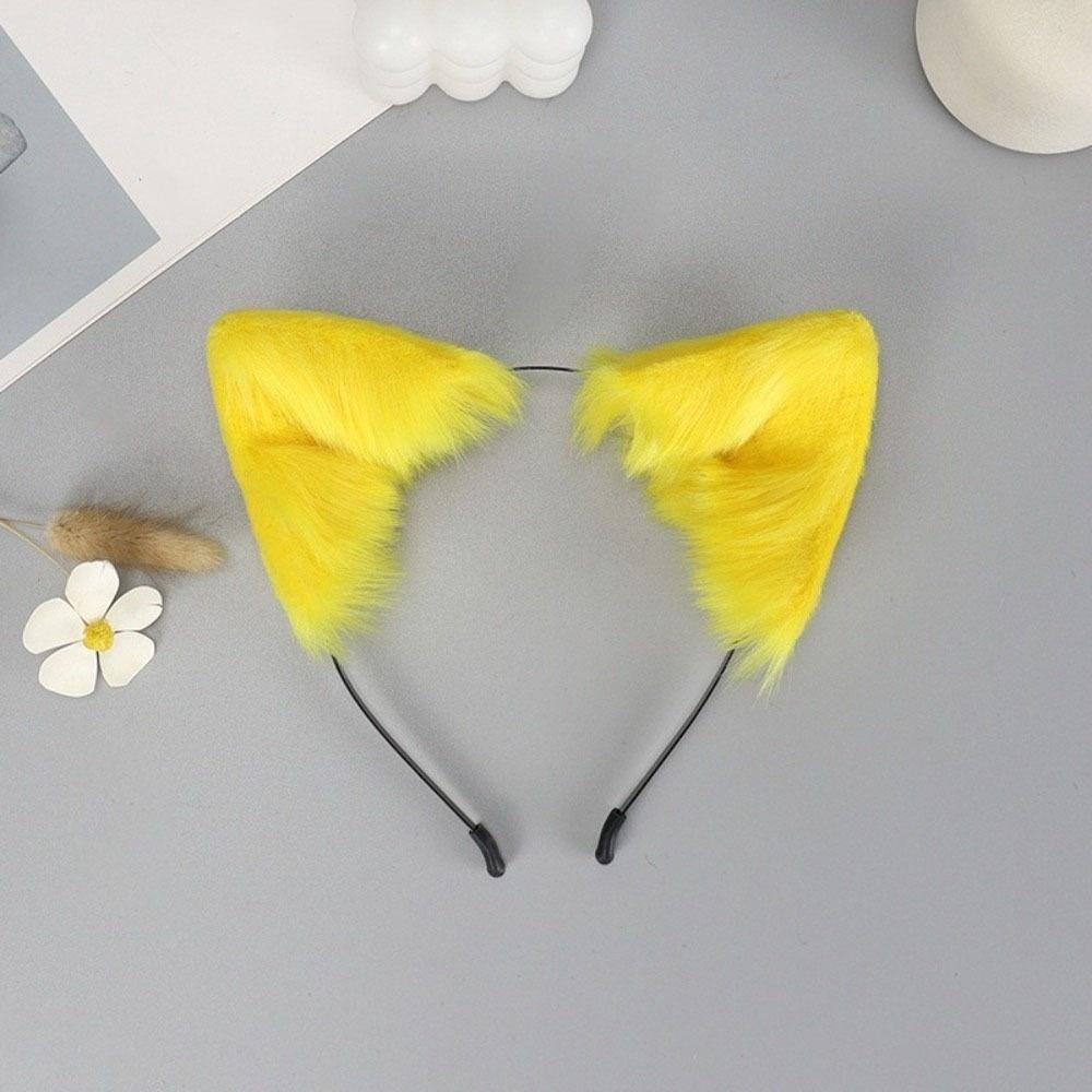Artificial Cat Ears Headband Furry Lolita Ears Headwear Practical Hair Accessories Adults