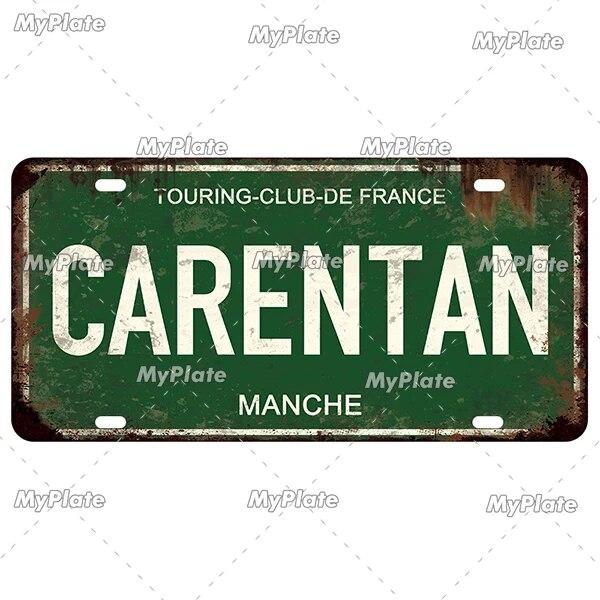 [MyPlate] Vintage Berlin Caen City Road 15x30cm Plate Tin Sign Metal Sign Plaque Home Decoration Shop Bar Pub Poster Metal Wall