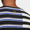 adidas Нео-полосатая лоскутная свободная футболка с длинным рукавом, мужские топы, разноцветные IA5332