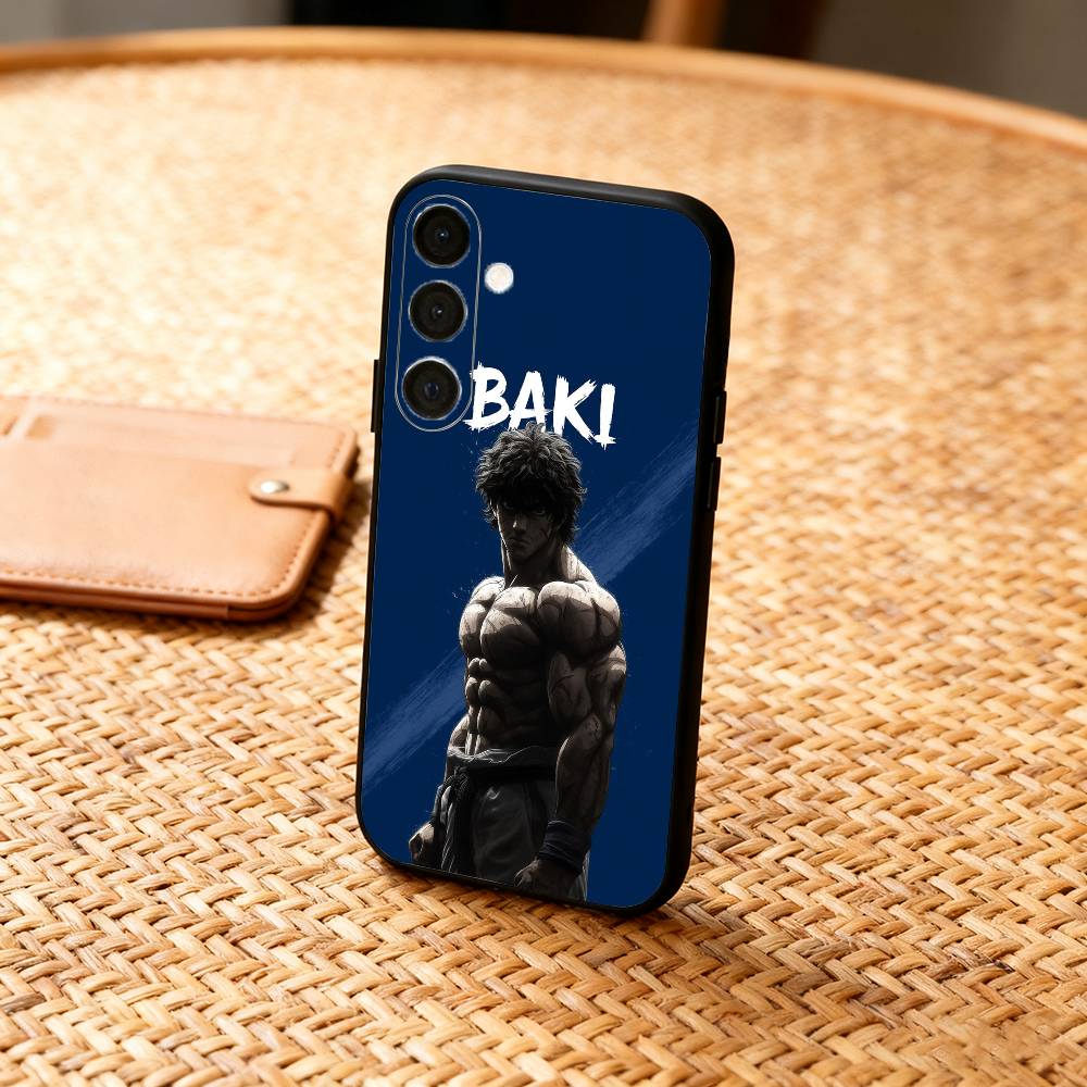 Чехол для телефона Аниме B-Baki H-Hanma для Samsung A73,72,71,A52,51,40,41,A22,A32,31,A13, Мягкий черный корпус