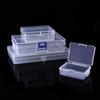 PP Transparent Plastic Lock Box with Lid for Small Accessories & Jewelry