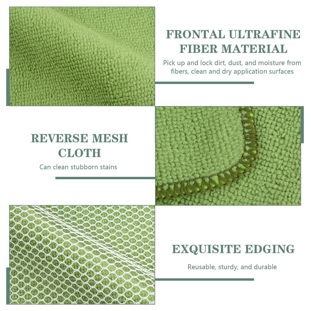 Sinland Супервпитывающая салфетка из микрофибры для мытья посуды Лучшие кухонные тряпки Чистящие салфетки с полиабразивной стороной 12 дюймов x 12 дюймов 5 штук