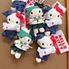 Ключницы-брелоки из плюша Sanrio Hello Kitty для гольфа, милые Sanrio, кот-моряк Китти, милый спящий котенок, мягкая игрушка, подвеска для сумки, подарок для девочки