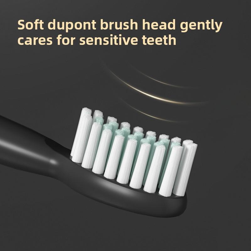 Электрическая зубная щетка для взрослых, портативная зубная щетка с мягкой щетиной, звуковая электрическая зубная щетка с зарядкой