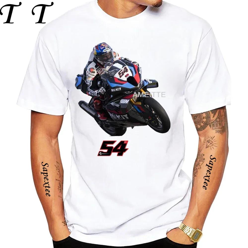 Toprak Razgatlıoğlu 54 GP Racing Riding T-Shirt Unisex Short Sleeve Boy Adventure Sport Casual White Tops Motorcycle Rider Tees