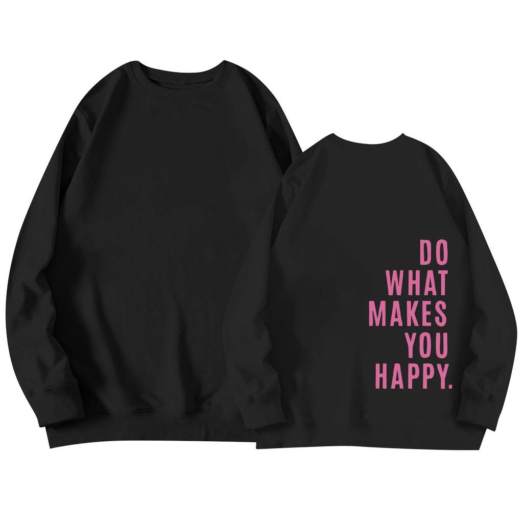 Унисекс Длинные рукава Повседневный однотонный круглый вырез Толстовка Топ