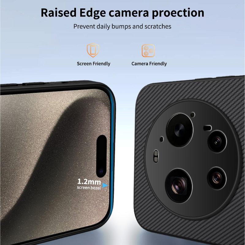 For Xiaomi 17 Ultra 5G Magnetic Case WANLONFENG TQ Series Carbon Fiber Texture PC TPU Phone Cover