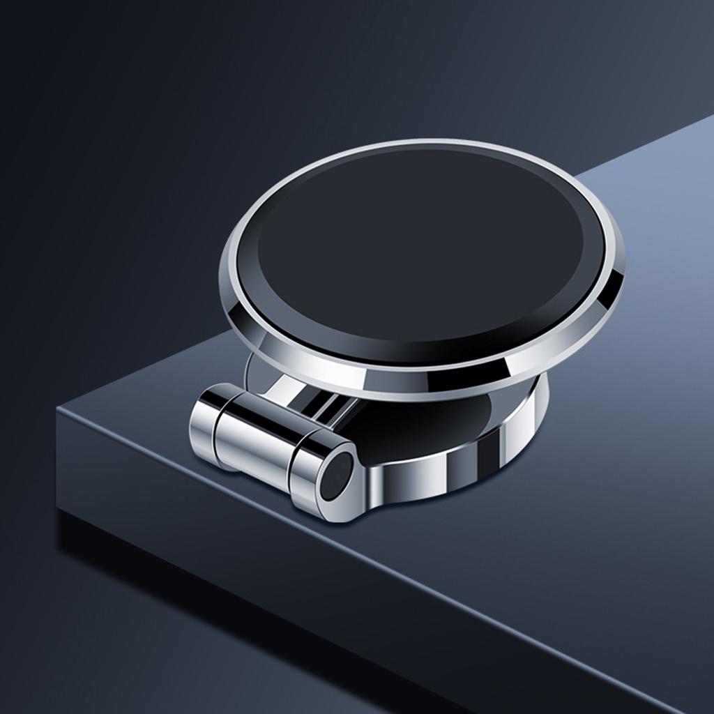 Magnetic Phone Holder for Car 10 Strong-Magnets Metal Folding Magnetic Car Phone Holder 360°Rotation Universal Dashboard