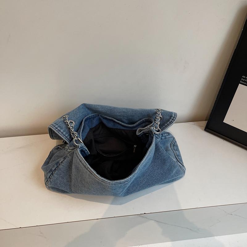 Сумка-мессенджер из денима, женская сумка через плечо, сумка через плечо с цепочкой