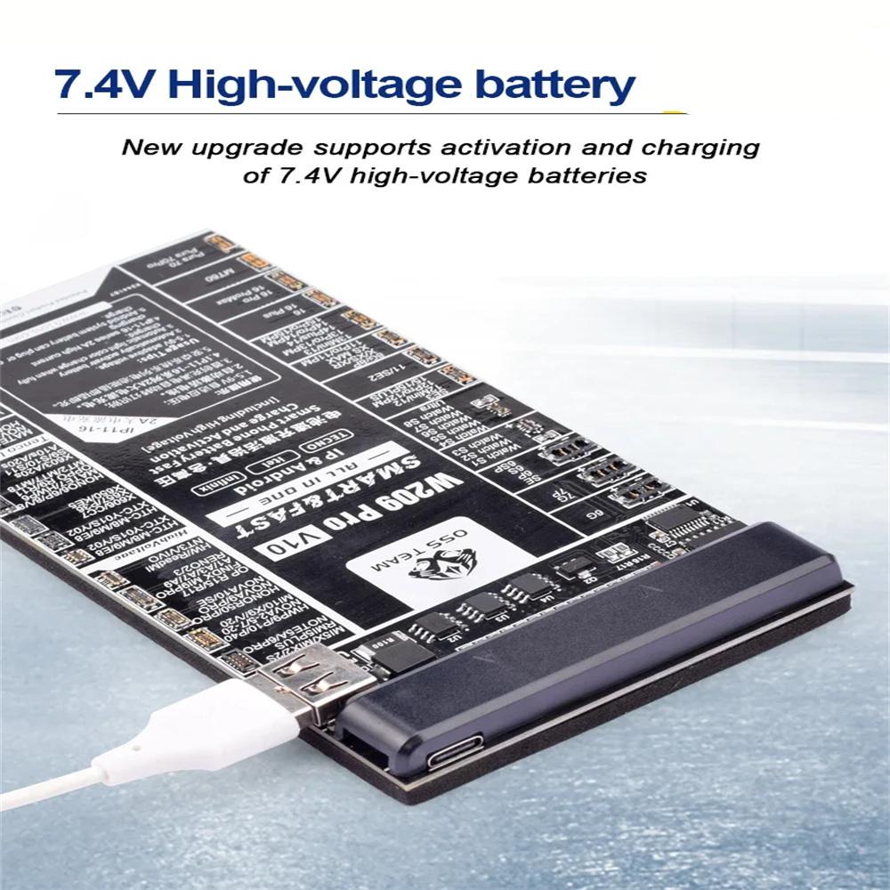 W209 Pro V10 Плата для проверки активации аккумулятора для серии iPhone 11-16 Быстрая зарядка