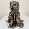 Leopard Print Shawls Wraps Head Women Scarves Fashion Silk Satin Hijab Scarfs Female 90*90CM
