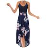 Fashion Casual V-Neck Sleeveless Strap Open Back Sexy Print Dress