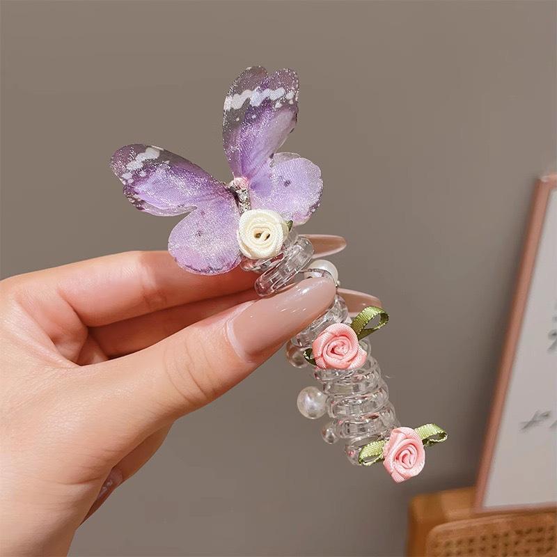 Сладкая роза-бабочка, набор бисерных резинок для волос и аксессуаров для плетения