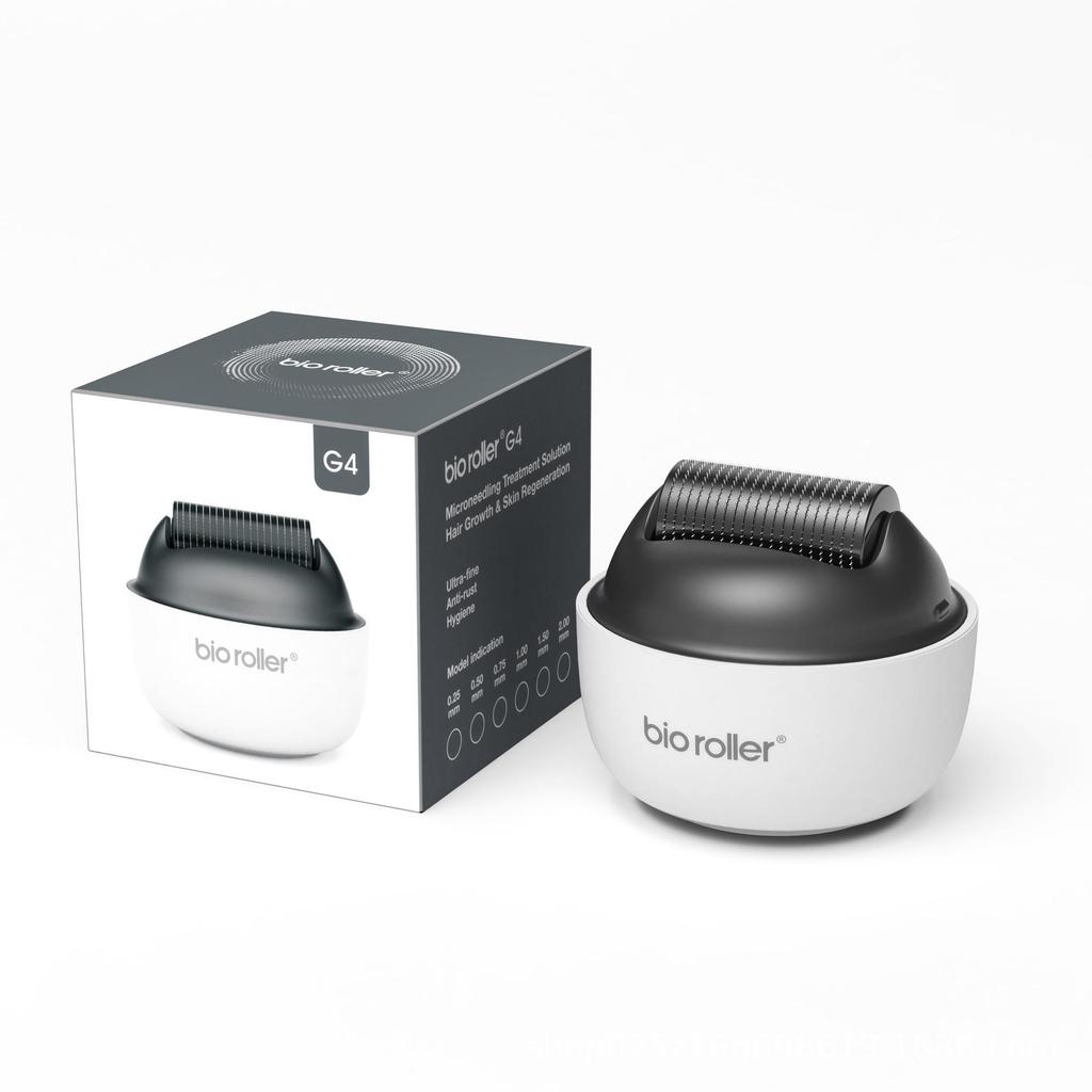 Bio Roller G4: Portable 1200-Needle Microneedle for Hair & Beard Growth