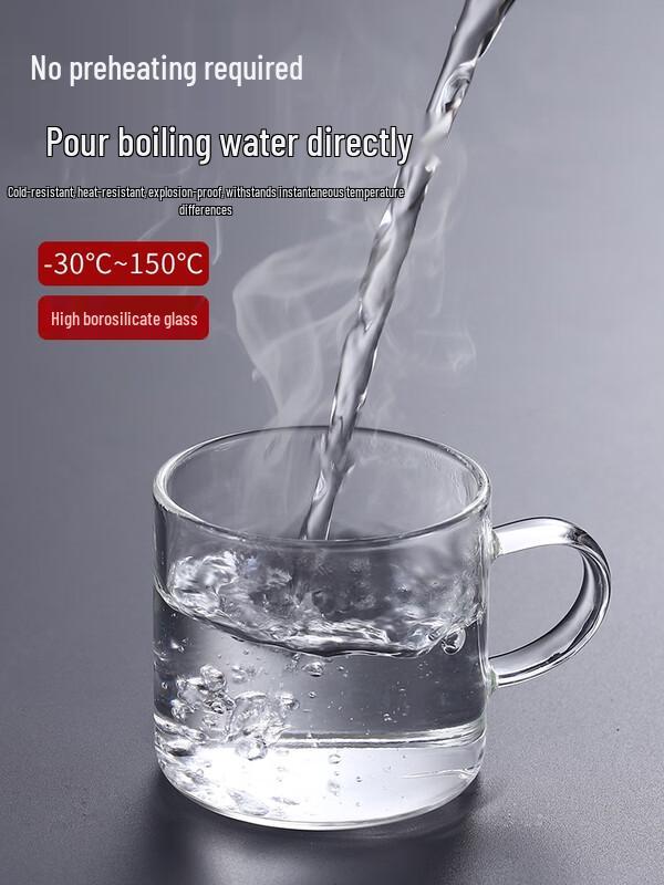 Cha Xun 120ml Heat-Resistant Glass Teacups (Set of 12)