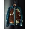 Genuine Leather Grizzly Jacket Leather Jacket Grizzly Jacket L Size Viridian VALLET05VG [Liugoo Leathers] Men's