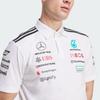 Adidas X Mercedes-Amg Petronas F1 Collaboration Team Повседневная Удобная Полосатая Футболка Мужские топы Белый Черный JW0586