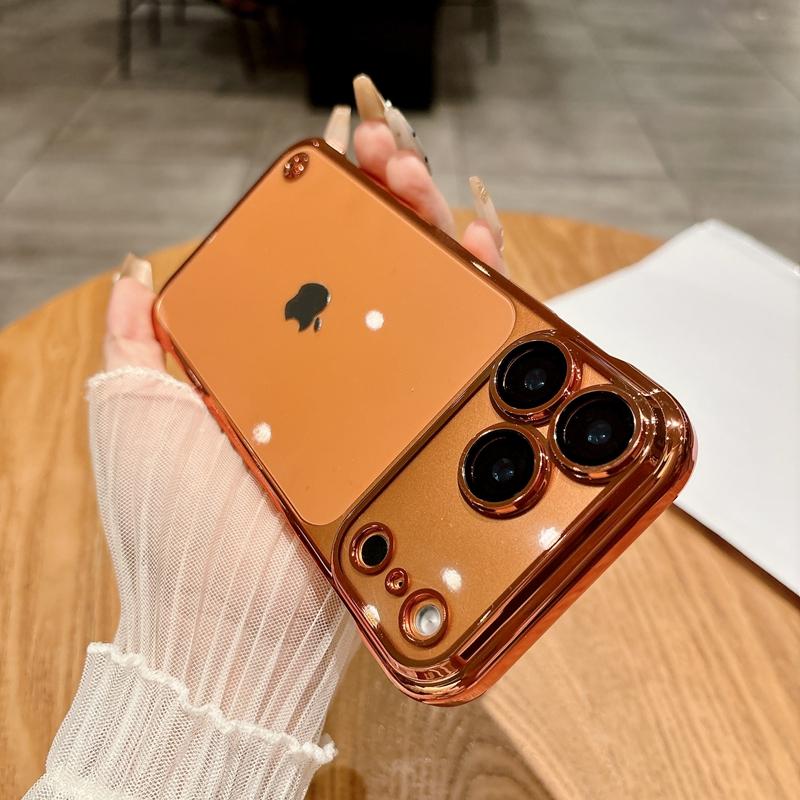 Ультратонкий прозрачный чехол с полуоберткой для iPhone 17 Air 16 15 14 Plus 13 11 12 16 17 Pro Max, чехол-защита для стекла камеры