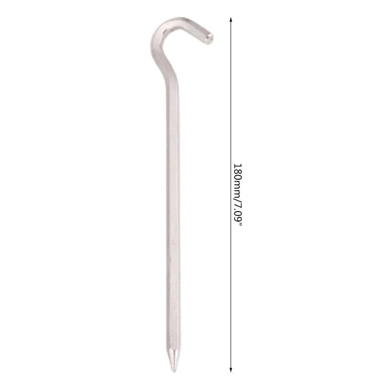 18см Колышек для кемпинговой палатки Алюминиевый сплав Колышки для навеса Шипы Сверхпрочный колышек для палатки Ветрозащитные удлиненные гвозди для палатки