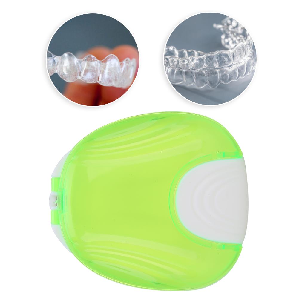 Orthodontic Retainer Case Portable Adult Waterproof Denture Box Storage Container