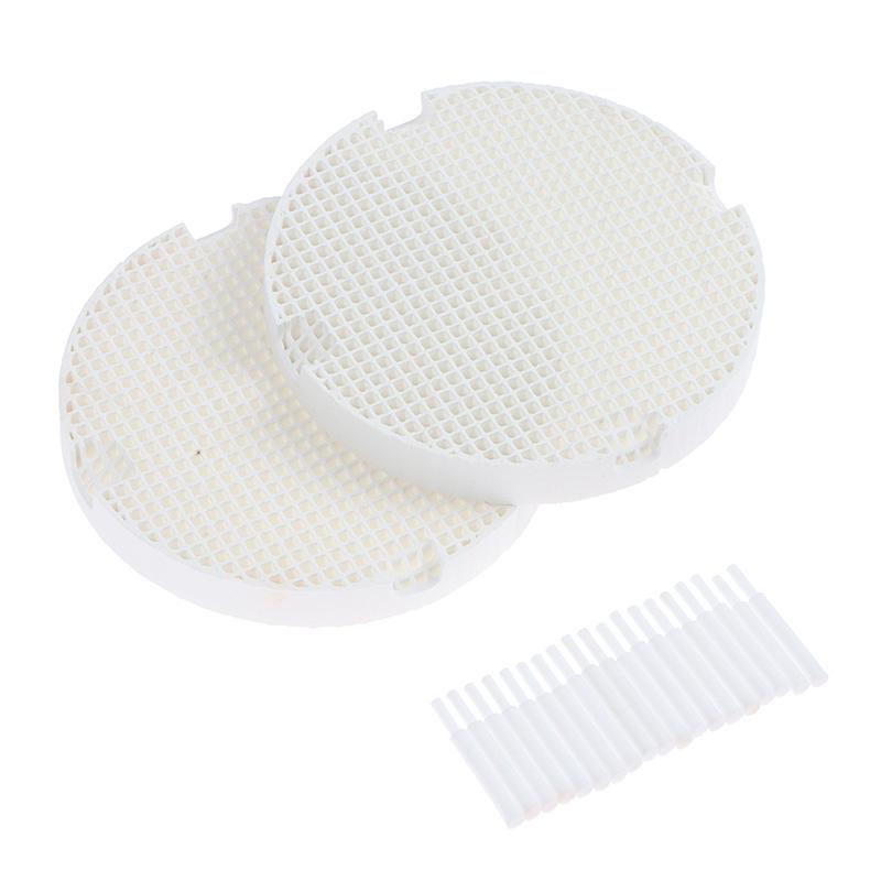 2 шт. стоматологических лабораторных сотовых лотка для обжига с 20 шт. циркониевых штифтов, круглая подставка для лотка