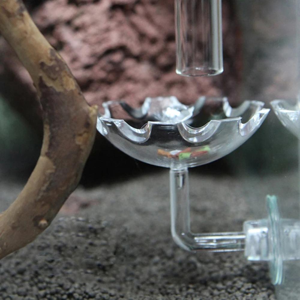 Присоска Приспособление для всасывания Акриловая трубка для кормления Новая прозрачная стеклянная трубка для кормления