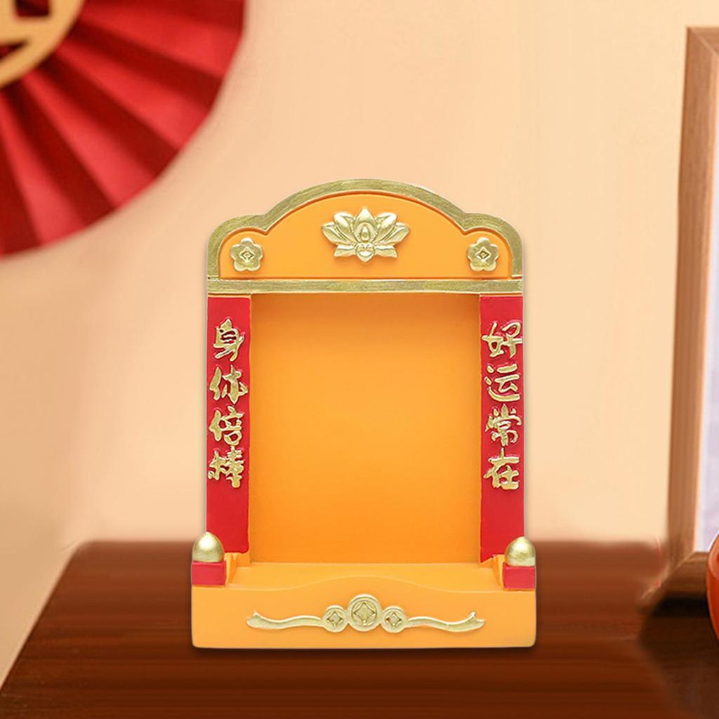 Мини-буддийская ниша, витрина, новогодний подарок, маленький буддийский алтарь, мини-святилище, настольное украшение для стола, дома, гостиной