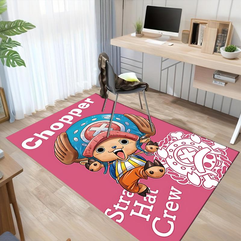 Chopper Straw Hat Crew Carpet For Playroom Bedroom Living Room Sofa Home Decor Kids Game Area Rug Nonslip Floor Mat