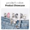 Detachable Waist Adjuster Metal Button Tightener Household Waist Cinching Buckle  Pants