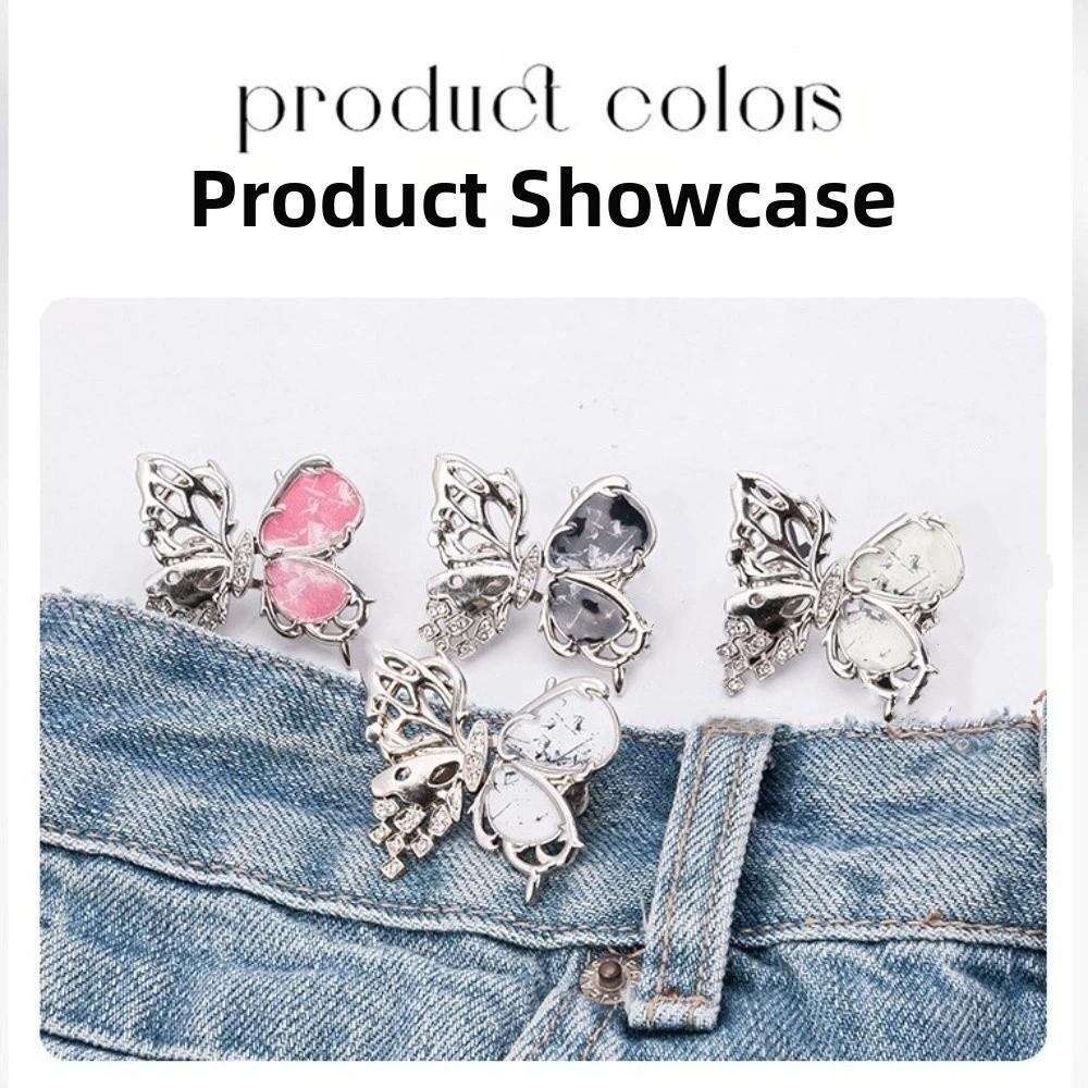 Detachable Waist Adjuster Metal Button Tightener Household Waist Cinching Buckle Pants