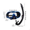 Набор для сноркелинга, дыхательная маска, удобная маска для дайвинга с широким обзором, очки для плавания