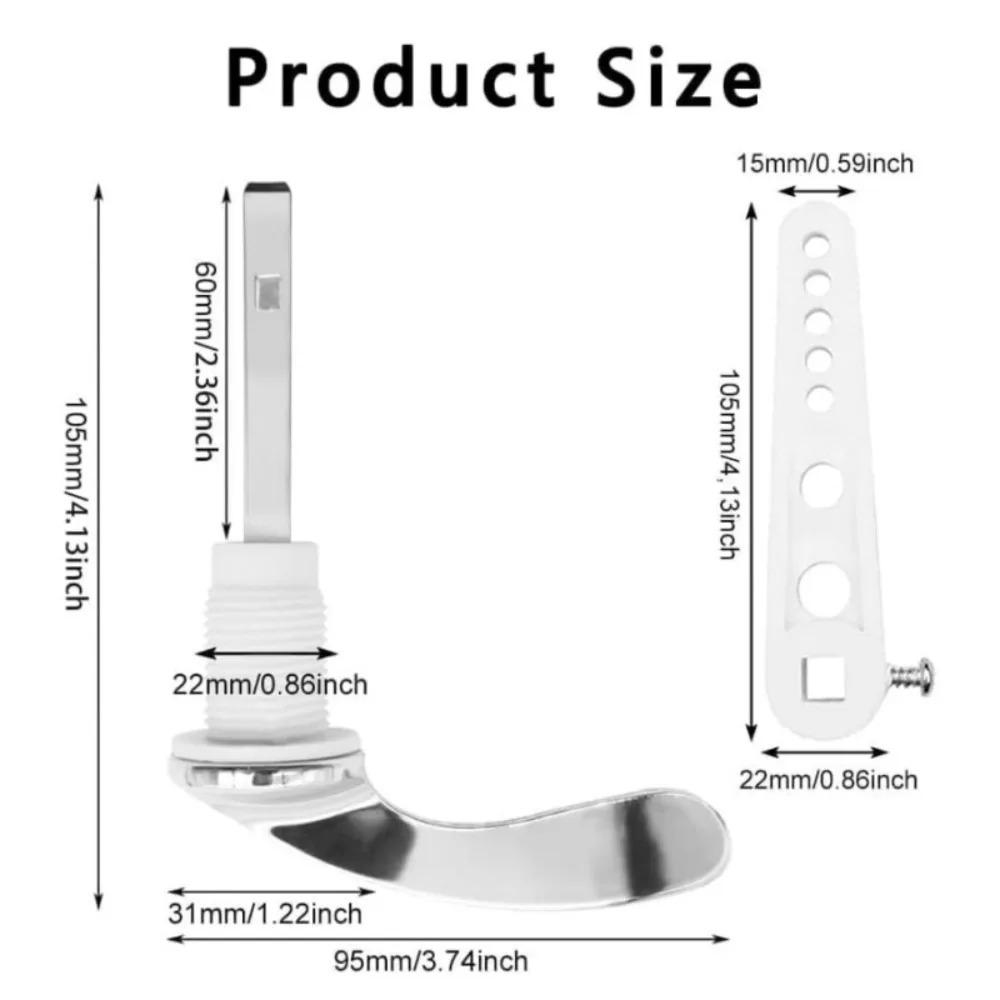 1PC Zinc Alloy Universal Toilet Flush Handle Replacement Durable Metal Cisterna Handle Fits Most Tanks WC Bathroom Accessories