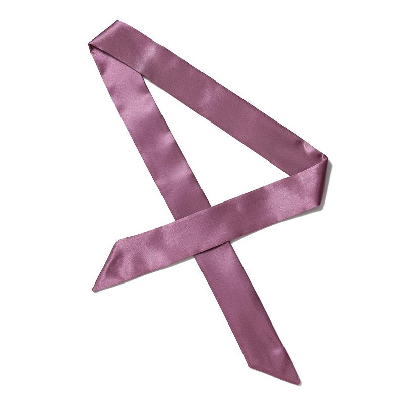 Solid Color Scarf, Women'S Slim And Long Scarf, Decorative Tie Bag, Ribbon, Versatile Headband, Bow Belt, Fashionable Scarf