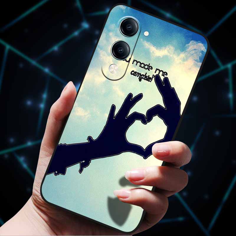 For Vivo Y04 4G Case Soft Silicone Bumper 3D Flowers Emboss Phone Cases for Vivo Y04 4G Back Cover Shell VivoyY04 4G Bag