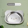 316 children's tableware Cartoon dinner plate Kindergarten school 304 stainless steel plate Cute baby food plate
