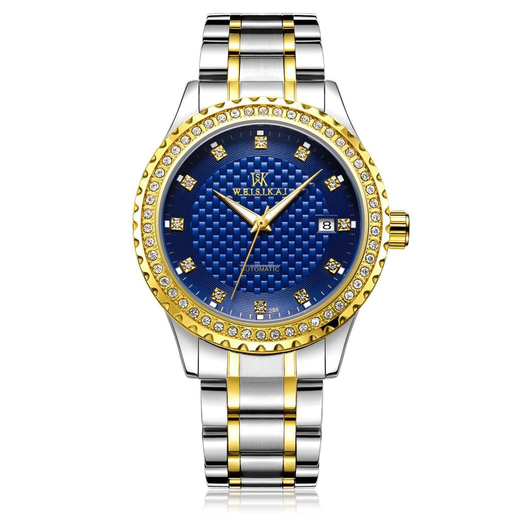 WEISIKAI Новые роскошные мужские часы высшего бренда с коробкой, мужские водонепроницаемые часы, мужские механические часы