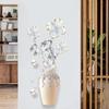 Elegant And Pure Four Flowers Wall Stickers Aesthetic Home Decoration Removable Wallpaper Living Room Modern Art Mural