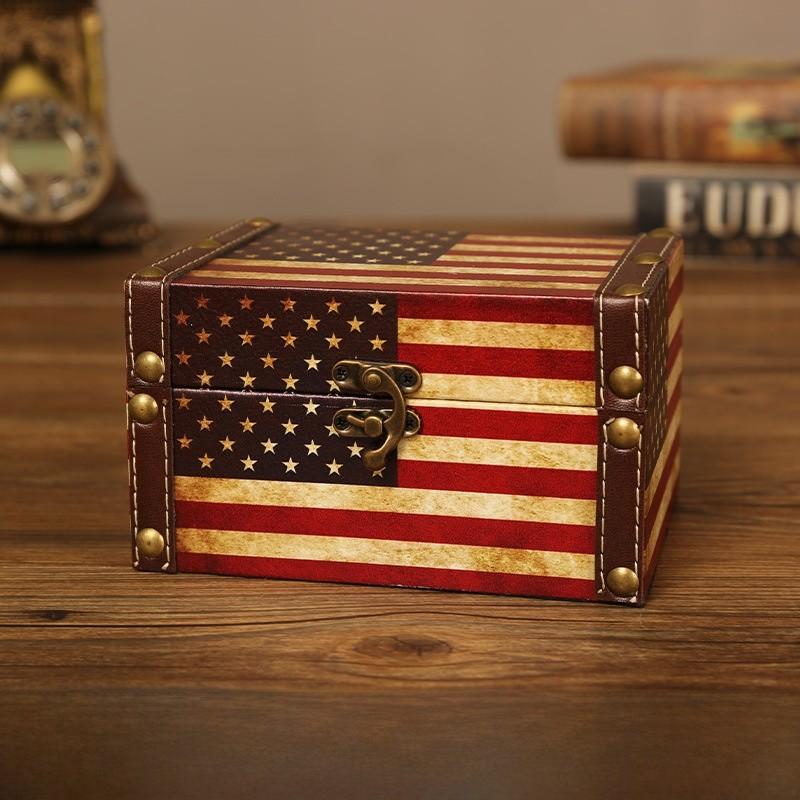 Modern Minimalist Leather Desktop Organizer Box With Lid For Office Home Storage