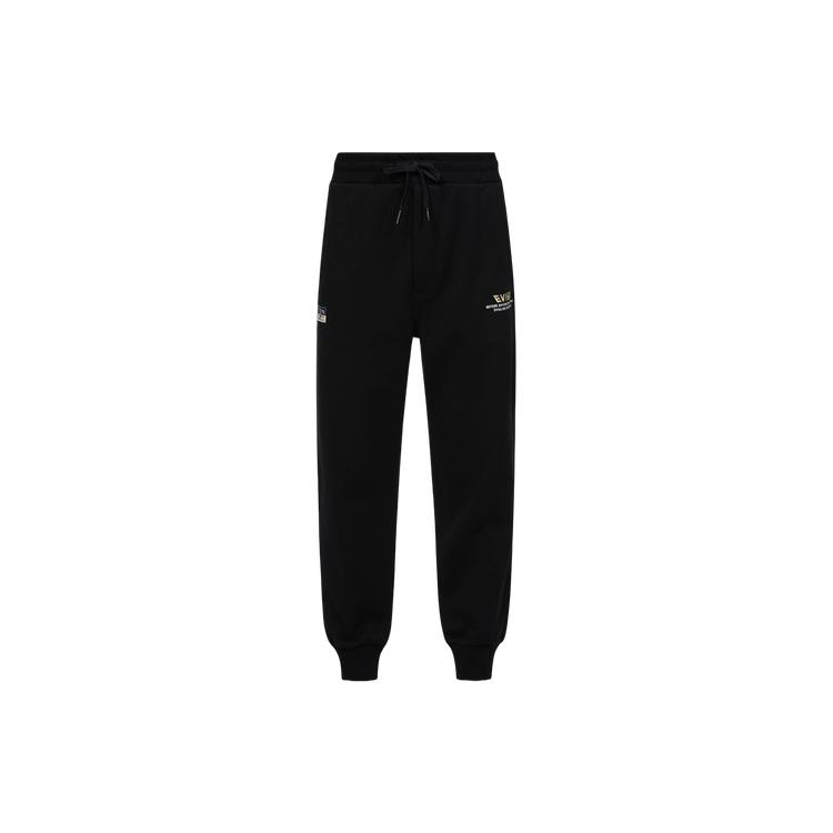 EVISU Casual Pants Men's Black Moderate Cuffed Pants 2ESHTM4SP7059XXCT