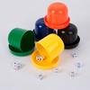 1 Set Dice Cup Dice Set Smooth Surface Anti-crack Round Edge White Dice Comfortable Hand Feeling Wear-resistant Table Game Bar Club KTV Dice