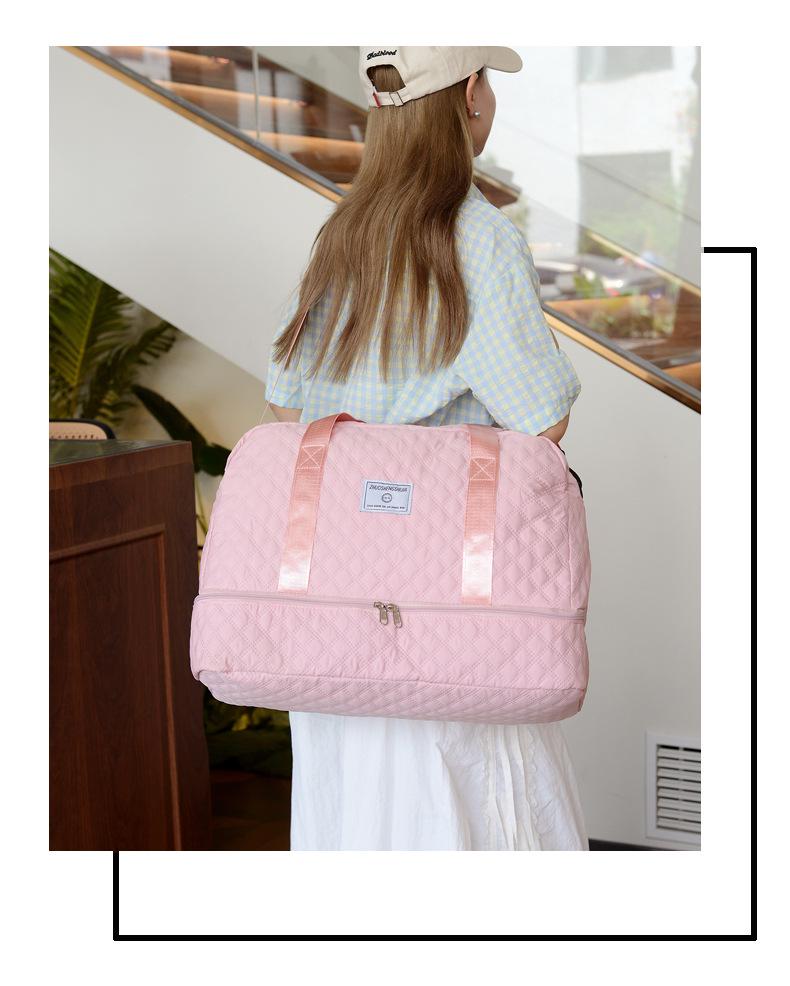 Women's Short Trip Travel Duffel Bag - Large Capacity, Wet/Dry Separation, Lightweight for Luggage or Yoga