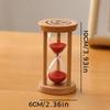 5 Minutes Wooden Hourglass Timer Portable Mini Sandglass Timer Sand Clock Timer  Toothbrush Timer