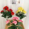 Artificial Geranium Red Pink Flowers Plant Artificial Plants Artificial Flower