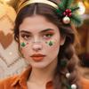 6 шт. Для Рождества Веснушки Фестиваль Временные Татуировки Веснушки Водонепроницаемые Xmas-Sparkle Наклейки Для Макияжа Лица Для Рождественской Вечеринки