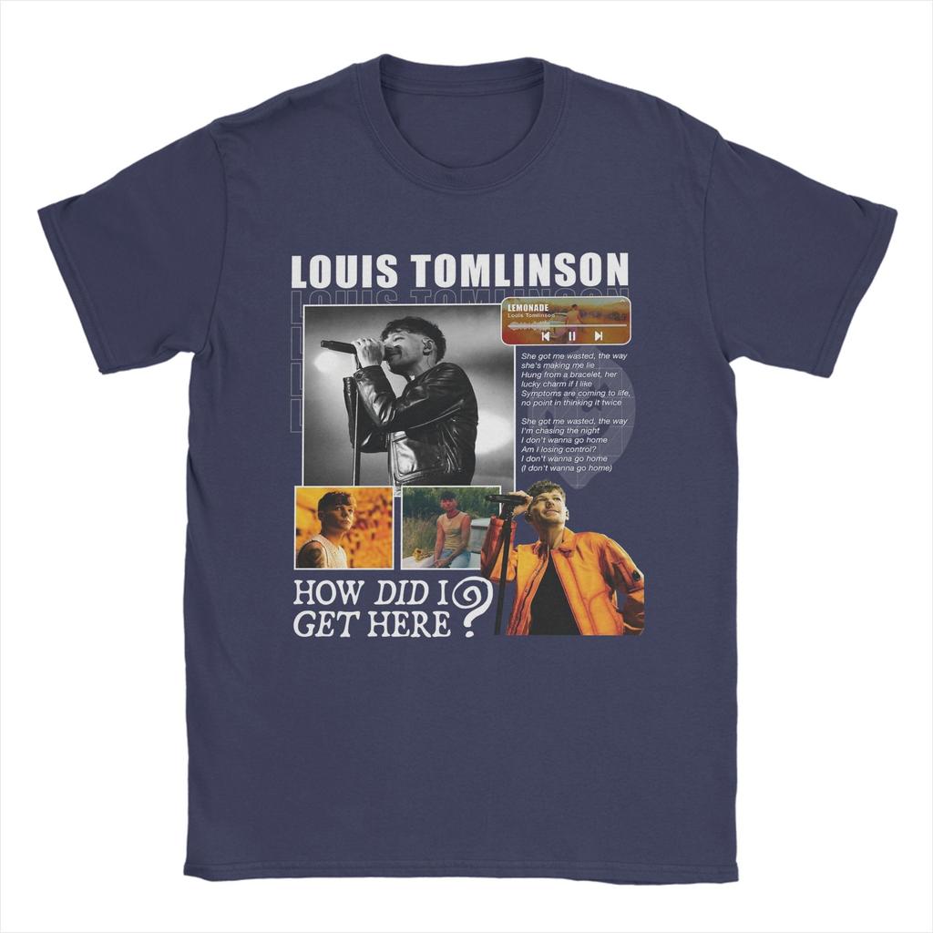 How Did I Get Here Louis Tomlinsons Unisexs T Shirts Vintage Tee Shirt Short Sleeve Crew Neck TShirts Cotton Plus Size Clothing