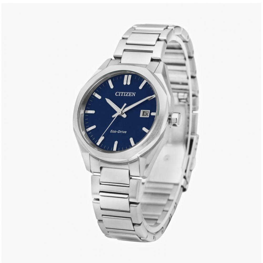 Citizen Мужские металлические часы Bm7620 83l восьмиугольной формы