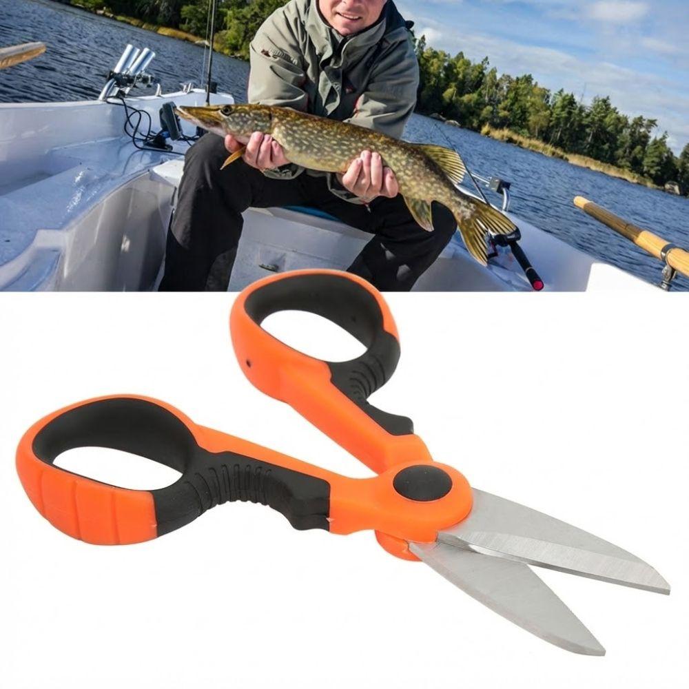 Stainless Steel Fishing Line Scissors Serrated Edge Fishing Scissors Iron Wires Cutting