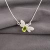 Natural Peridot Gemstone 925 Sterling Silver Jewelry Women Zircon Pendant 0.50" CZP-12-9